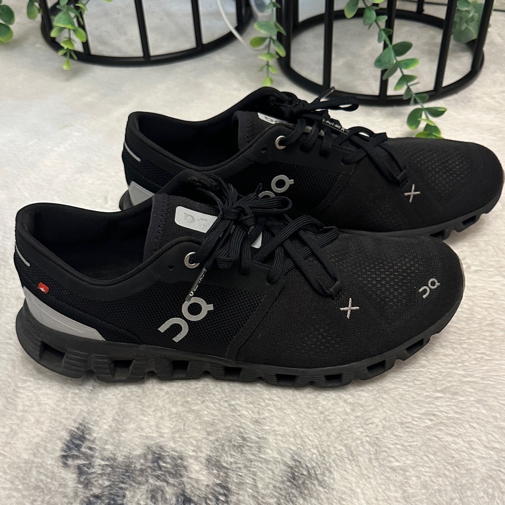 On Running On Cloud x 3 Black and Gray Sneakers